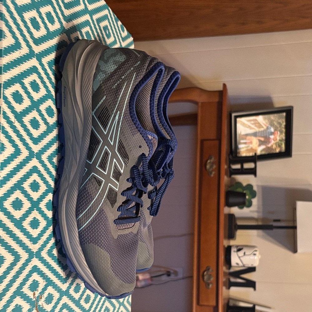 ASICS Navy and Gray Athletic Sneakers